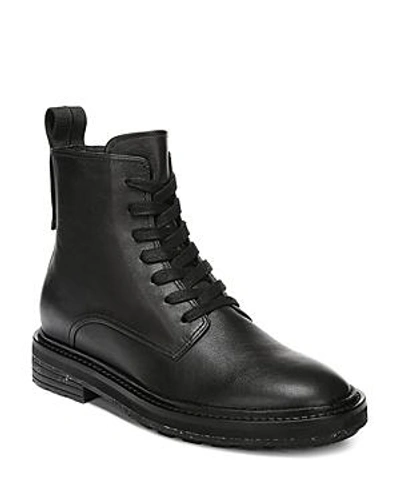 Shop Via Spiga Women's Kinley Weather-resistant Leather Combat Boots In Black