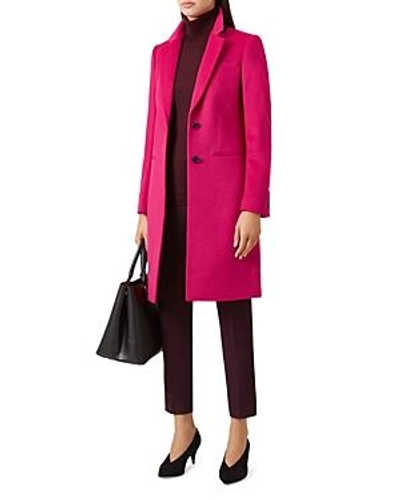 Shop Hobbs London Tilda Wool Coat In Hot Pink