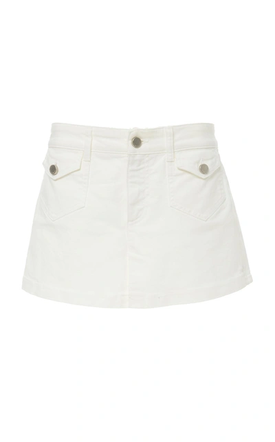 Shop Red Valentino Denim Shorts In White