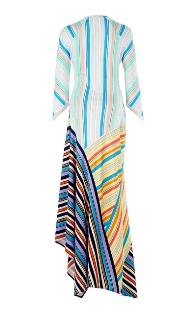 Shop Peter Pilotto Striped Jersey Midi Dress