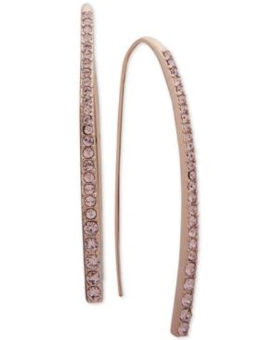 Shop Givenchy Crystal Threader Earrings In Pink
