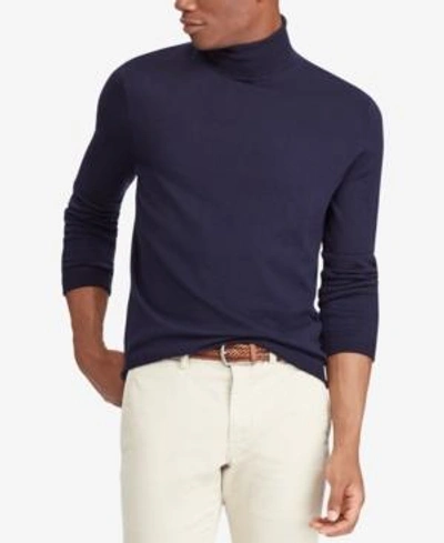 Polo Ralph Lauren Merino Wool Turtleneck Sweater In Hunter Navy | ModeSens