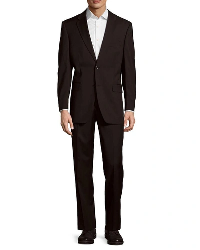 Shop Tommy Hilfiger Modern Fit Solid Wool Suit In Nocolor