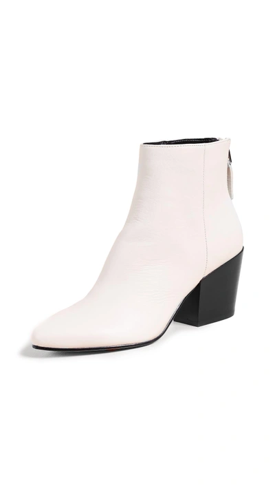 Shop Dolce Vita Coltyn Point Toe Booties In Off White