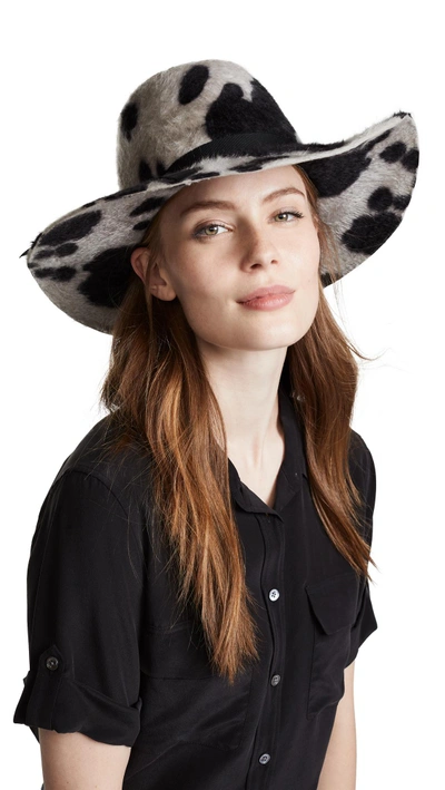 Shop Gigi Burris Aliyah Hat In Cow Black
