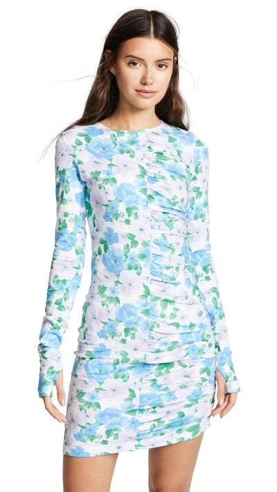 Shop Paskal Long Sleeve Cocoon Dress In Floral