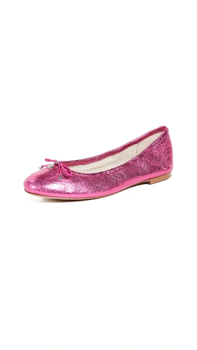 Shop Sam Edelman Felicia Ballet Flats In Pomegranate Pink