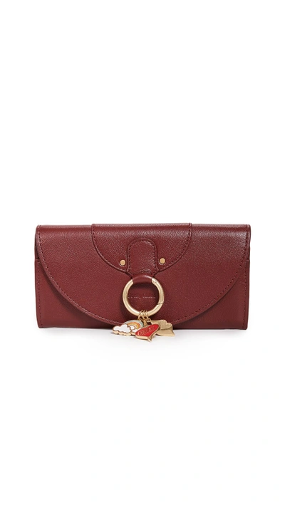 Shop See By Chloé Live Continental Wallet In Acerola