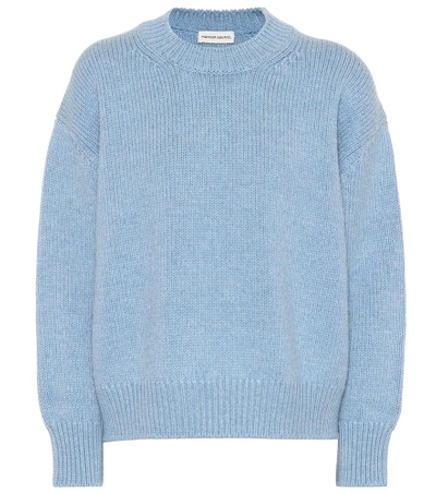 Shop Mansur Gavriel Wool Sweater In Blue