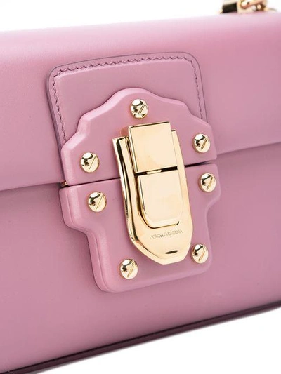 Shop Dolce & Gabbana Lucia Crossbody Bag - Pink