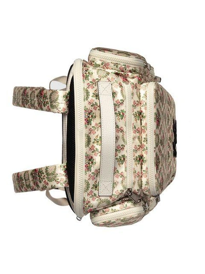 Shop Gucci Large Backpack With Ny Yankees™ Patch In Neutrals