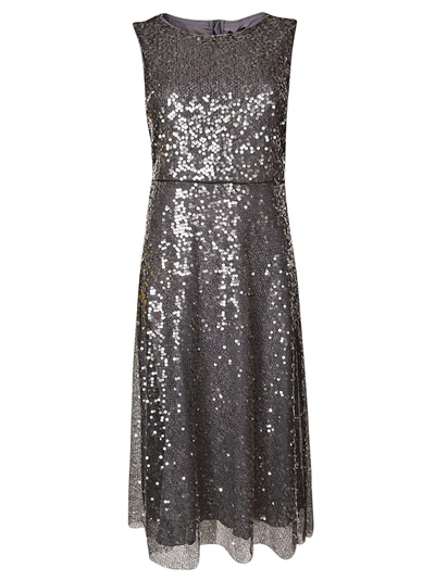 Shop Ermanno Ermanno Scervino Sequin Embellished Dress In Silver