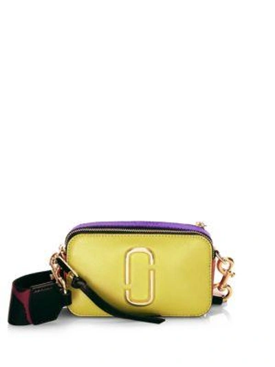 Shop Marc Jacobs The Snapshot Coated Leather Camera Bag In Baby Pink