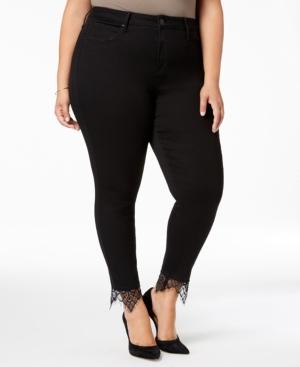 plus size lace jeans