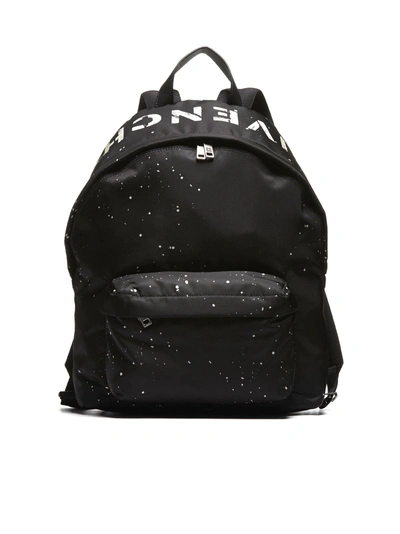 Shop Givenchy Printed Backpack In Nero Bianco