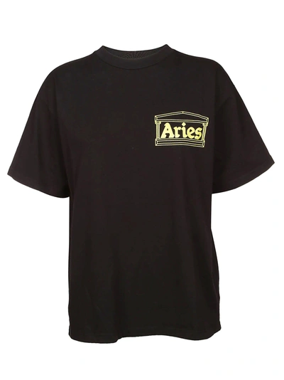 Shop Aries Printed T-shirt In Black