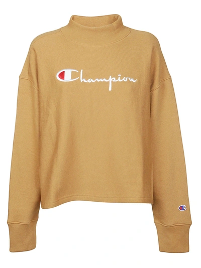 Shop Champion Embroidered Sweatshirt In Ocra