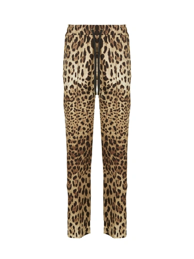 Shop Dolce & Gabbana Leopard Print Trousers In Maculato