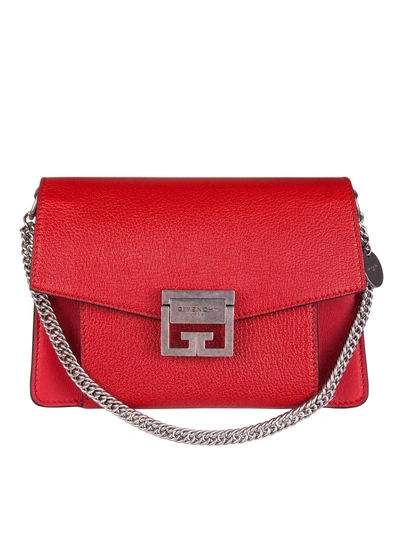 Shop Givenchy Gv3 Shoulder Bag In Red