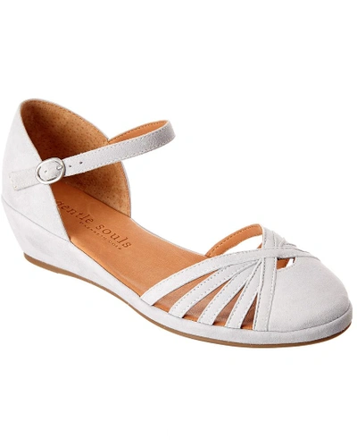 Shop Gentle Souls Naira Suede Wedge In Nocolor