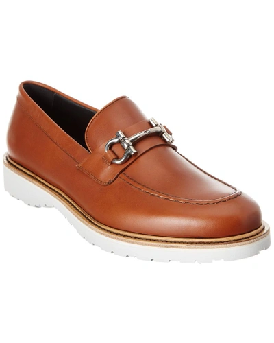 Shop Ferragamo Collin Leather Loafer In Nocolor