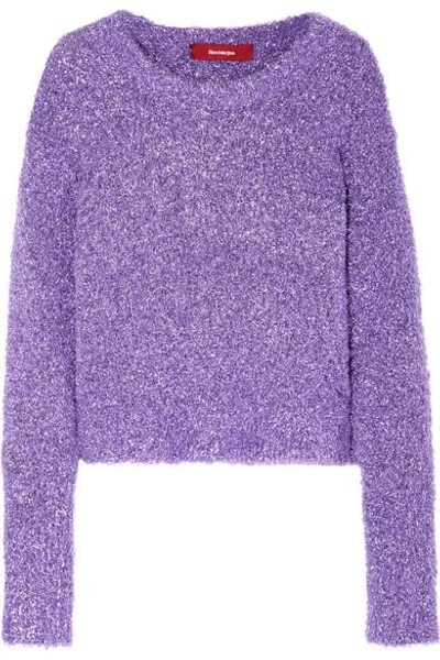 Shop Sies Marjan Courtney Lurex Sweater In Violet
