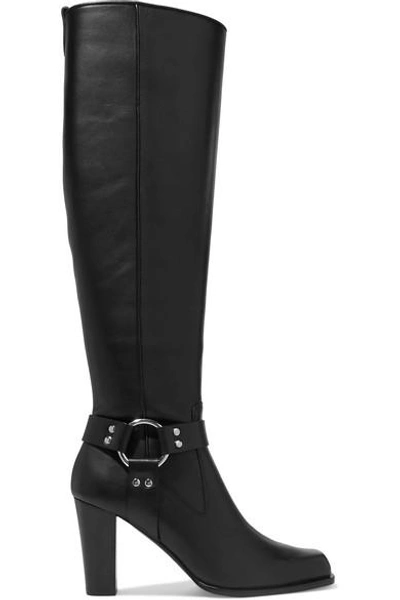 Shop Altuzarra Lucy Leather Knee Boots In Black