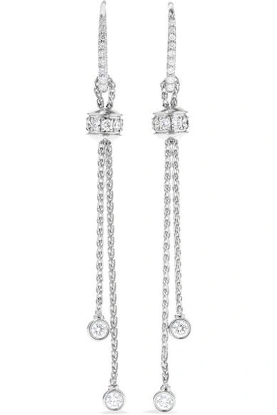 Shop Piaget Possession 18-karat White Gold Diamond Earrings