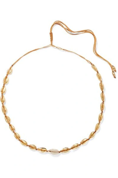 Shop Tohum Small Puka Gold-plated And Shell Necklace