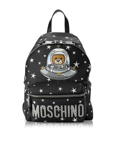 Shop Moschino Space Teddy Bear Black Backpack