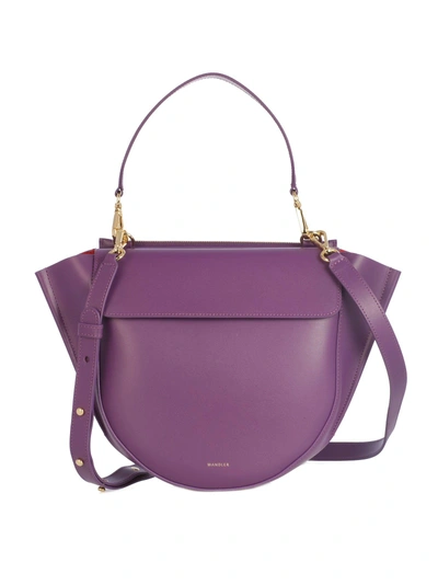 Shop Wandler Hydrangea Medium Shoulder Bag In Purple Purple