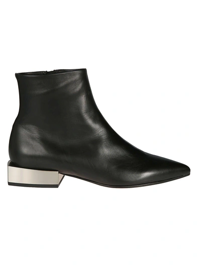 Shop Vic Matie ' Squared Heel Ankle Boots In Nero