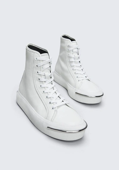 Shop Alexander Wang Pia Sneaker In White
