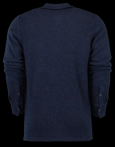 Shop Eleventy Western Cashmere Shirt In Blue