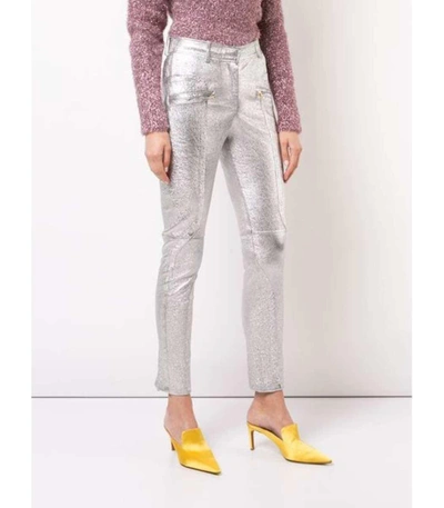 Shop Sies Marjan Silver Skinny Trousers