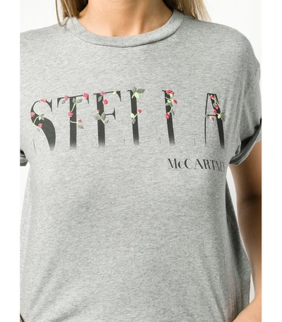 Shop Stella Mccartney Grey Graphic Tshirt