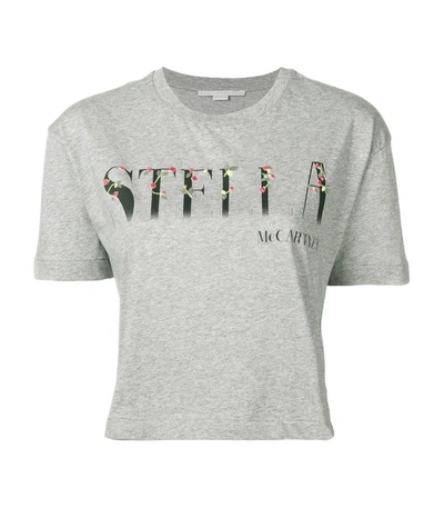 Shop Stella Mccartney Grey Graphic Tshirt