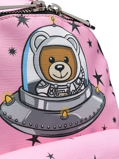 Shop Moschino Space Teddy Bear Backpack - Pink