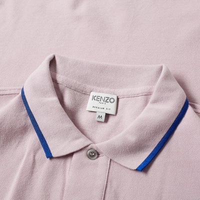 Shop Kenzo Tiger Polo In Pink