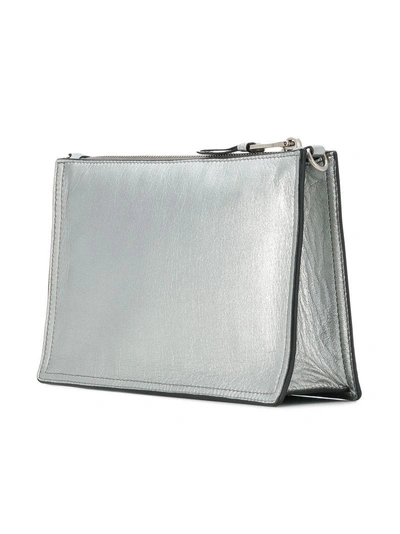 Shop Prada Make Up Bag In Metallic