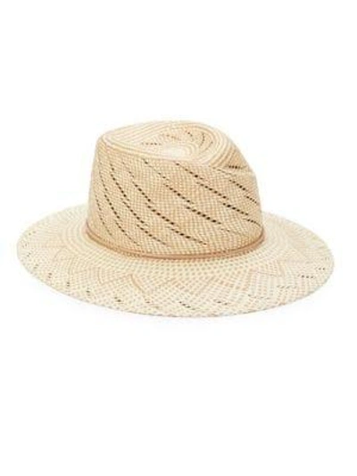 Shop Rag & Bone Zoe Straw Hat In Taupe Multi
