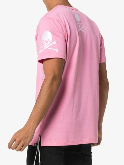 Shop Mastermind Japan Mastermind World Logo Print T-shirt - Pink