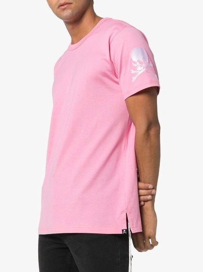 Shop Mastermind Japan Mastermind World Logo Print T-shirt - Pink