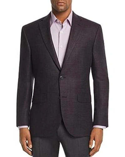 Shop Jack Victor Melange Hopsack Weave Regular Fit Sport Coat In Plum