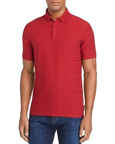 Shop Emporio Armani Jersey Polo Shirt In Red