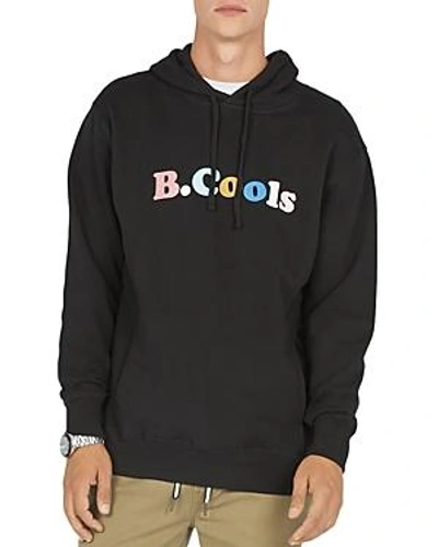 Shop Barney Cools Retro Logo-print Hooded Sweatshirt In Black