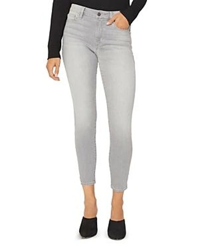 Shop Sanctuary Social Standard Skinny Ankle Jeans In Soft Gray In Plaid Soft Gray