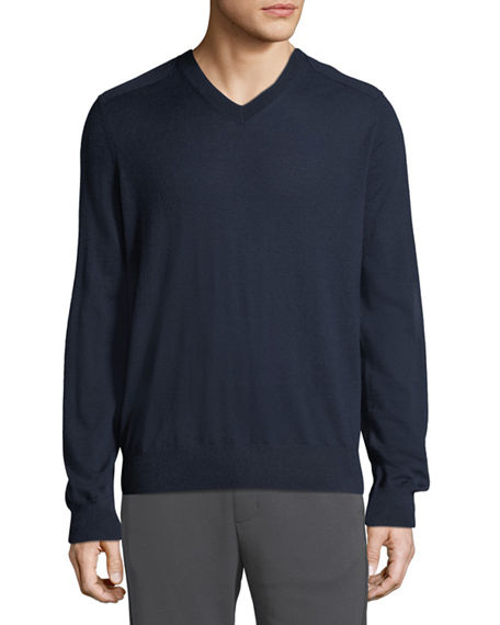 Sweater with leather elbow patches
