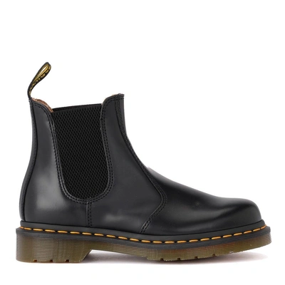 Shop Dr. Martens' 2976 Black Leather Ankle Boots In Nero