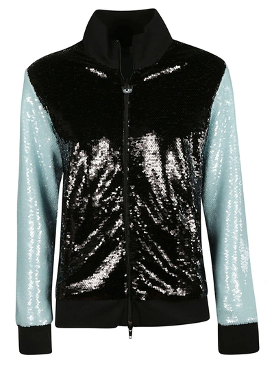 Shop Chiara Ferragni Sequin Jacket In Sky